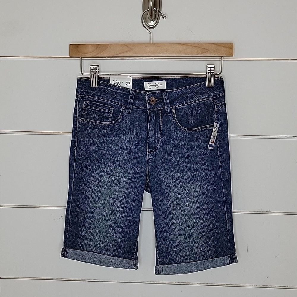 NWT Jessica Simpson size 25 blue medium wash jean shorts
